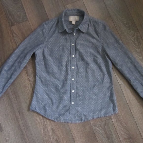 Banana Republic Denim Chambray Dress Shirt - Picture 3 of 5